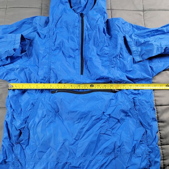 Vintage LL Bean Anorak Adults Medium Blue Windbreaker Jacket Outdoor Made In USA - Picture 6 of 9